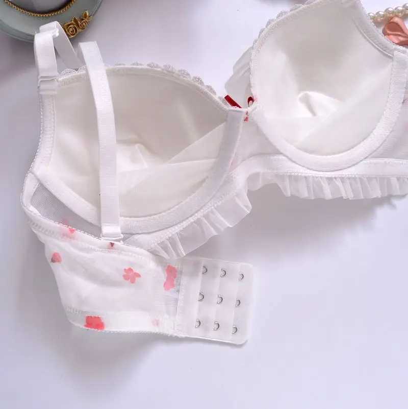 Japanese-style Printed Film Cups Without Steel Rings - Fresh Cute and Lingerie and Bras for Young Girls Z260402