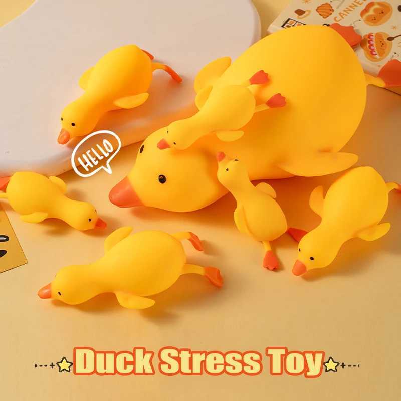 Duck Stress Toys Squeeze Vent Squishy Anti-stress Abreact Stress Ball Decompression Fidget Sensory Toys Christmas Party Gift H260402