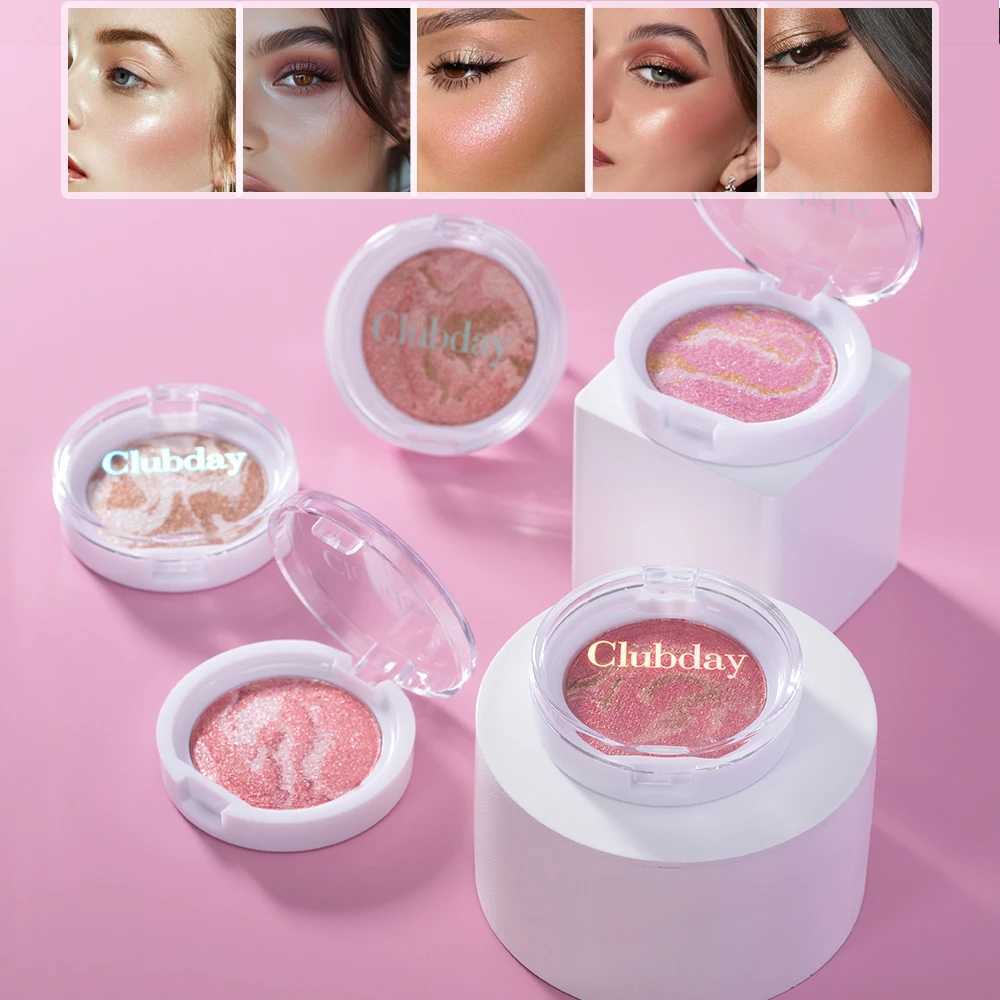 Multi-Color Shiny Blush Palette Facial Makeup Moisturizing Highlighter Subtle Shades Blendable Face Powder Pearl Illuminator Mar H260402