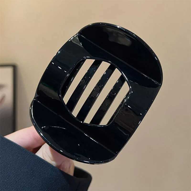 New Korean Acetic Acid Hair Clip Womens Spoon Clip Spring Clip Leopard Hair Clip Top Clip Simple Girl Hair Accessories H260402