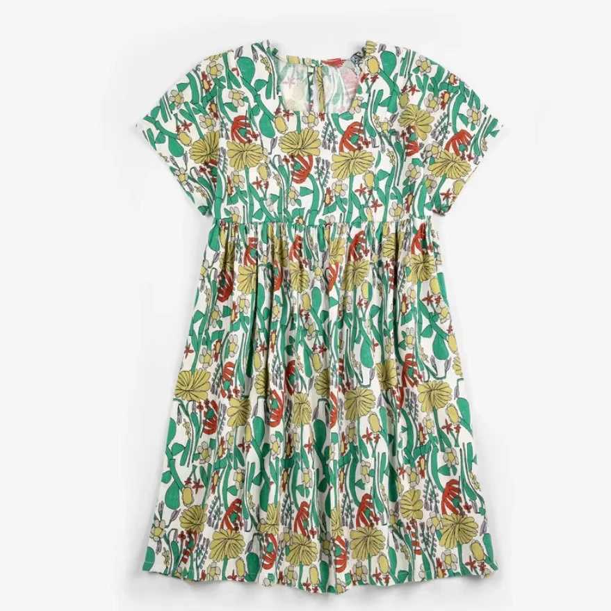 Childrens Dress 2026 Summer New Cute Printing Kids Girls Princess Dress Toddler Girl Clothes H260402