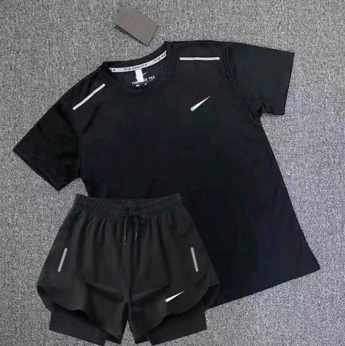 2026 10A Mens Tracksuits Tech Set Designer Tracksuit T Shirts Shorts Two-piece Womens Fitness Suit Print Quick Drying and Breathable Sportswear Basketball T-shirts