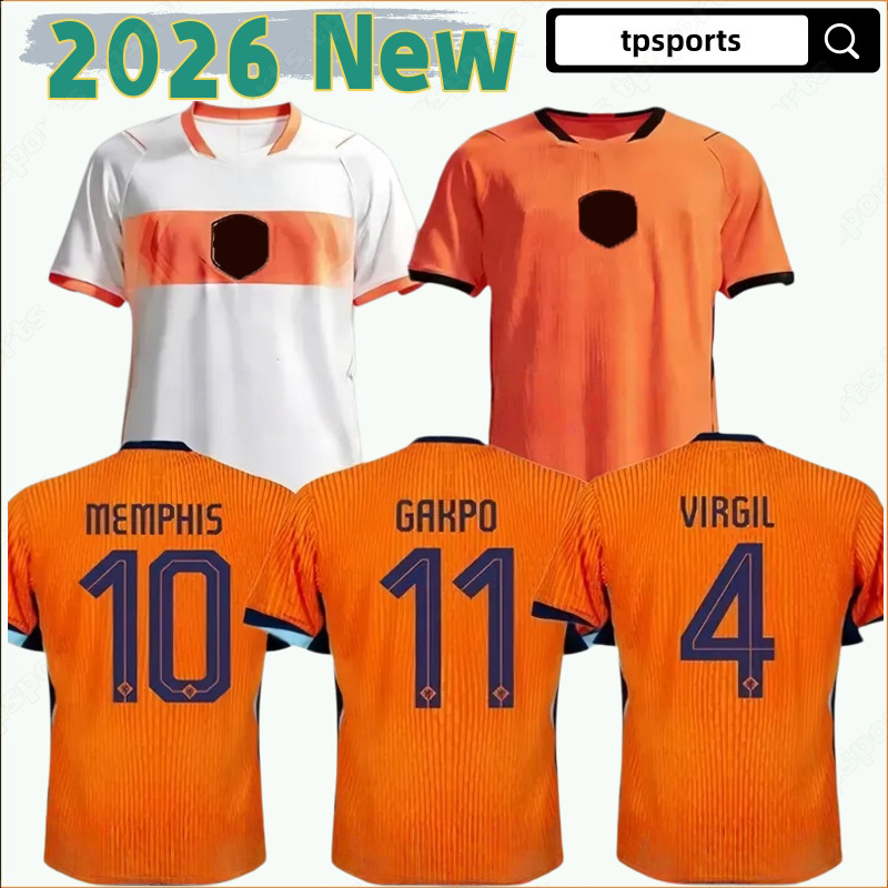 2026 Holland Soccer Jerseys XAVI F.DE JONG FRIMPONG GAKPO GRAVENBERCH REIJNDERS MEMPHIS J. Timber VAN DE VEN de Ligt Football Shirt Men Kids Kit Netherlands