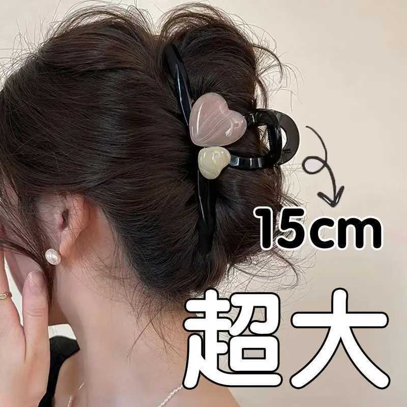 Large Claw Clip for Thick Hair Womens Back-Of-Head Shark Clip Hairpin 2025 New Style Korean Style Hair Accessory H260402