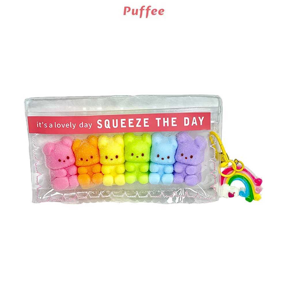 Dopamine Bear Food-grade Silicone Taba Squishy Office Stress Relief Creamy Soft Handmade Squeeze Toy Christmas Easter Gift H260402