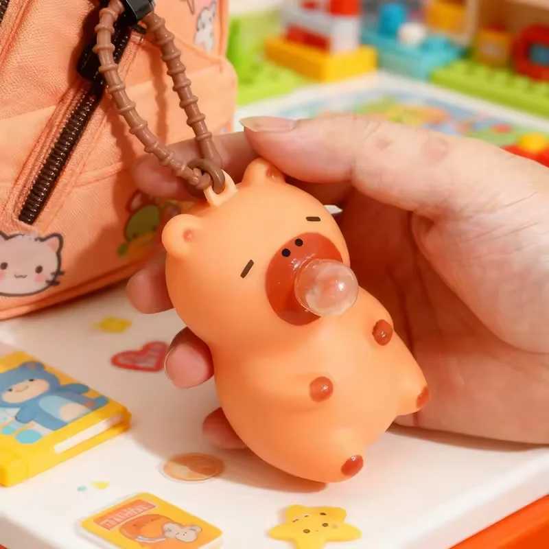 1PC Creative Capybara Doll Spit Bubble Fidget Decompression pinch toy Relieve Stress Children Fun Squeeze Interactive Toys Gift H260402