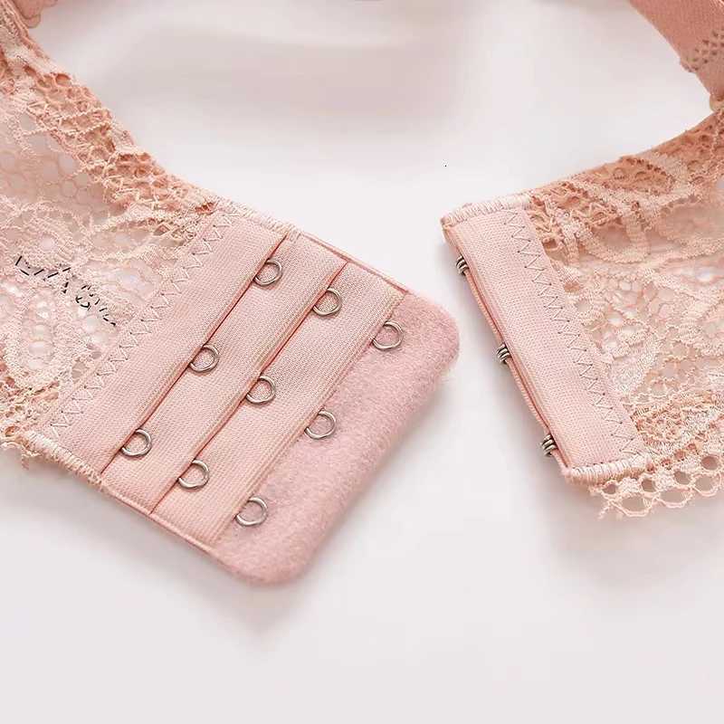 Lace Bra for Women Big Cup 1/2 Floral Underwire Underwear Ladies Push Up Thin Bra Half Cup 36-42C Black Gather Brassiere Z260402