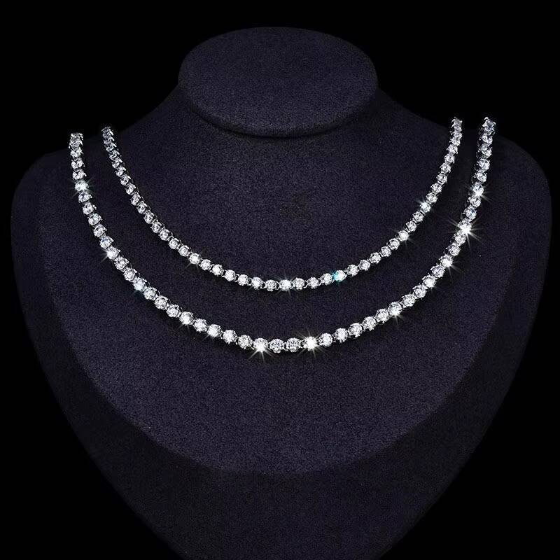 Round Shape Wedding Engagement Lab Grown Diamonds Womens Diamond Wedding Jewelry Necklaces