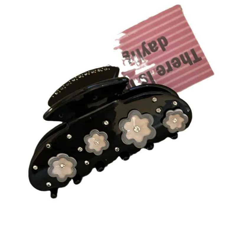 Millennium Hot Girl Denim Blue Stars Shark Clip Y2g Sweet Cool Back Head Updo Hair Claw High-Grade Acetate Hair Accessories H260402