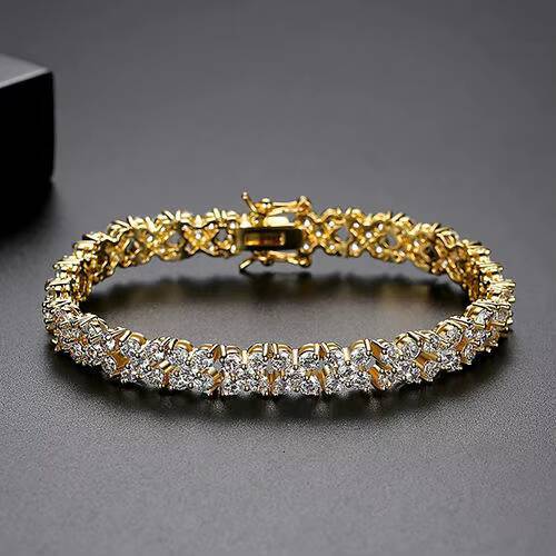 Moissanite Diamond Bracelet 925 Silver Tennis Bracelet Luxury Sparkling Chain Bracelet Elegant Jewelry Gift for Women Men