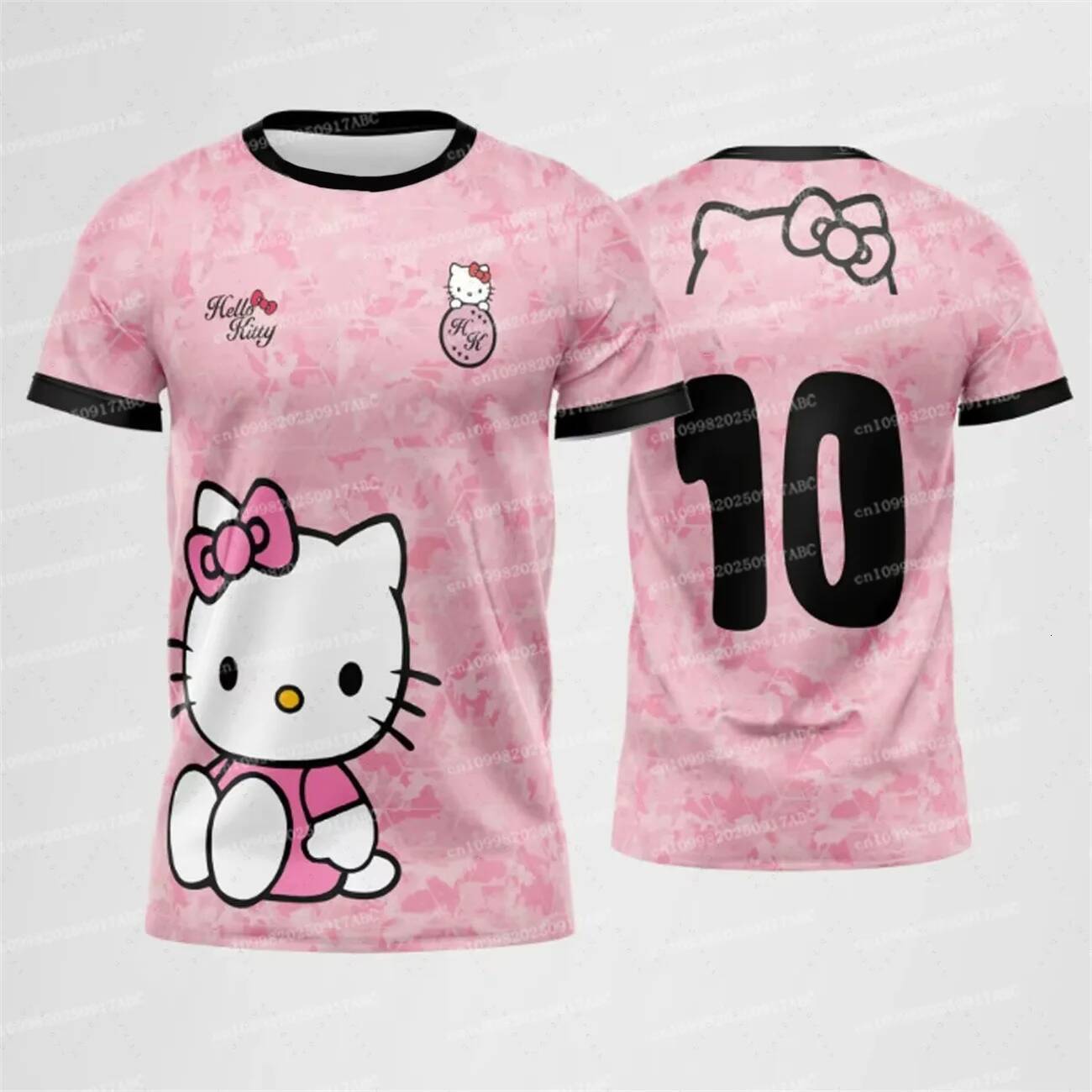 Designer Boys Girl Tshirt Hello Kitty Soccer Jersey Sportswear Girl Clothes Women Sport Shirt Comfort Breathable Tee Women's T-Shirt Luxury Goods
