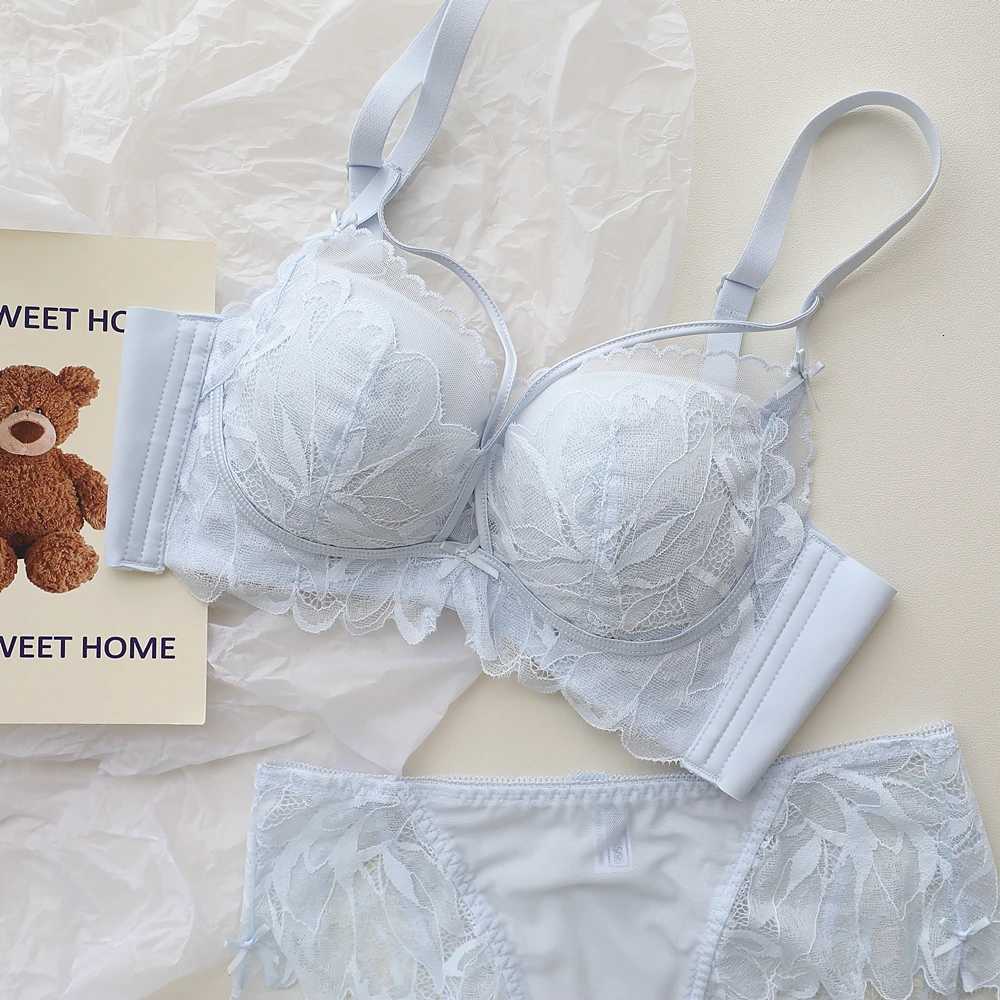 Lace Lingerie Womens Small Breasts Gathered to Show Large Without Steel Ring Underwear Anti-Sagging Breasts Bra Z260402