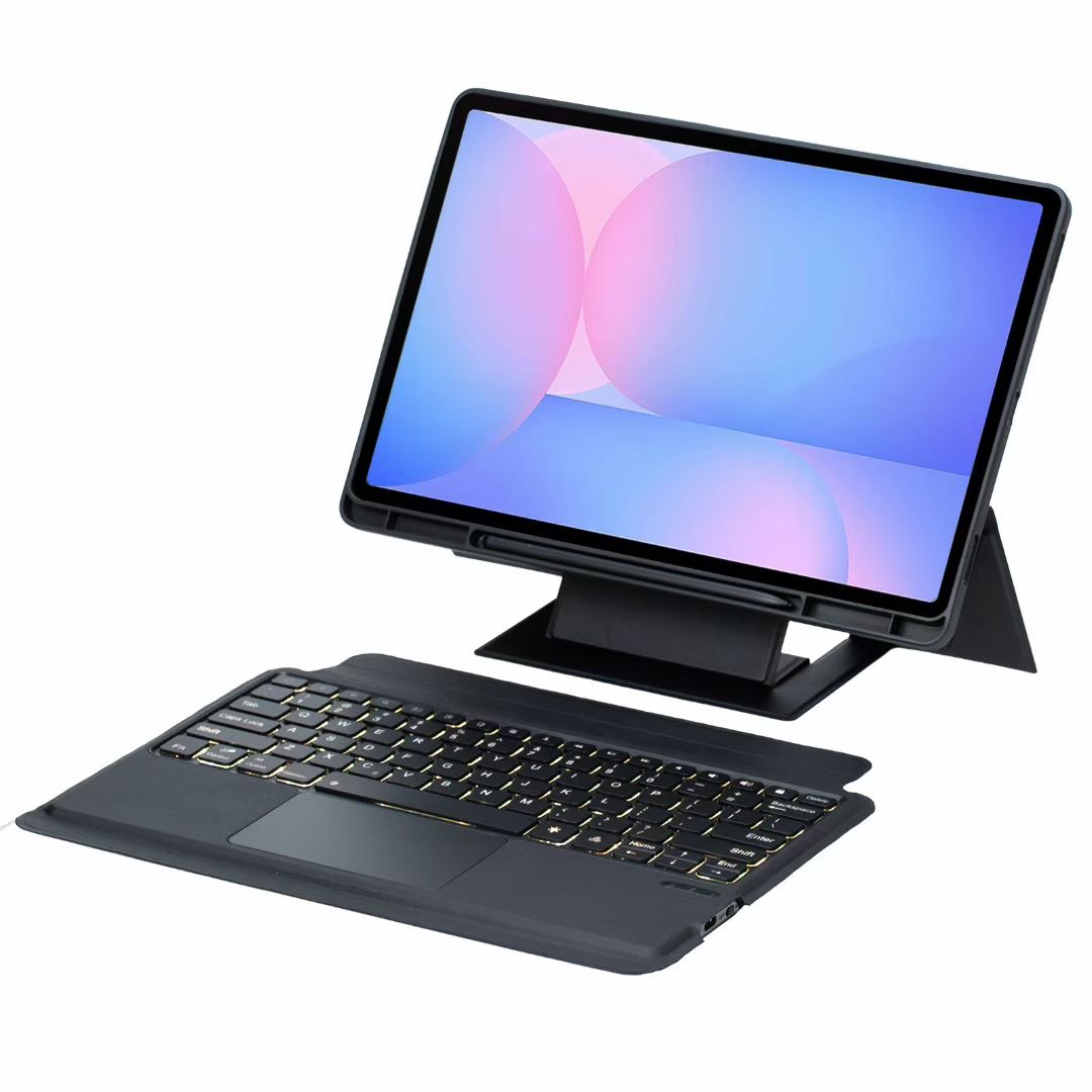 New Keyboard Cover For Samsung Galaxy Tab S11 Ultra 14.6 S10 FE Plus S9Plus S8 S7 FE Tablet Magnetic Book Protective Shell Backlight Touchpad Case High Quality