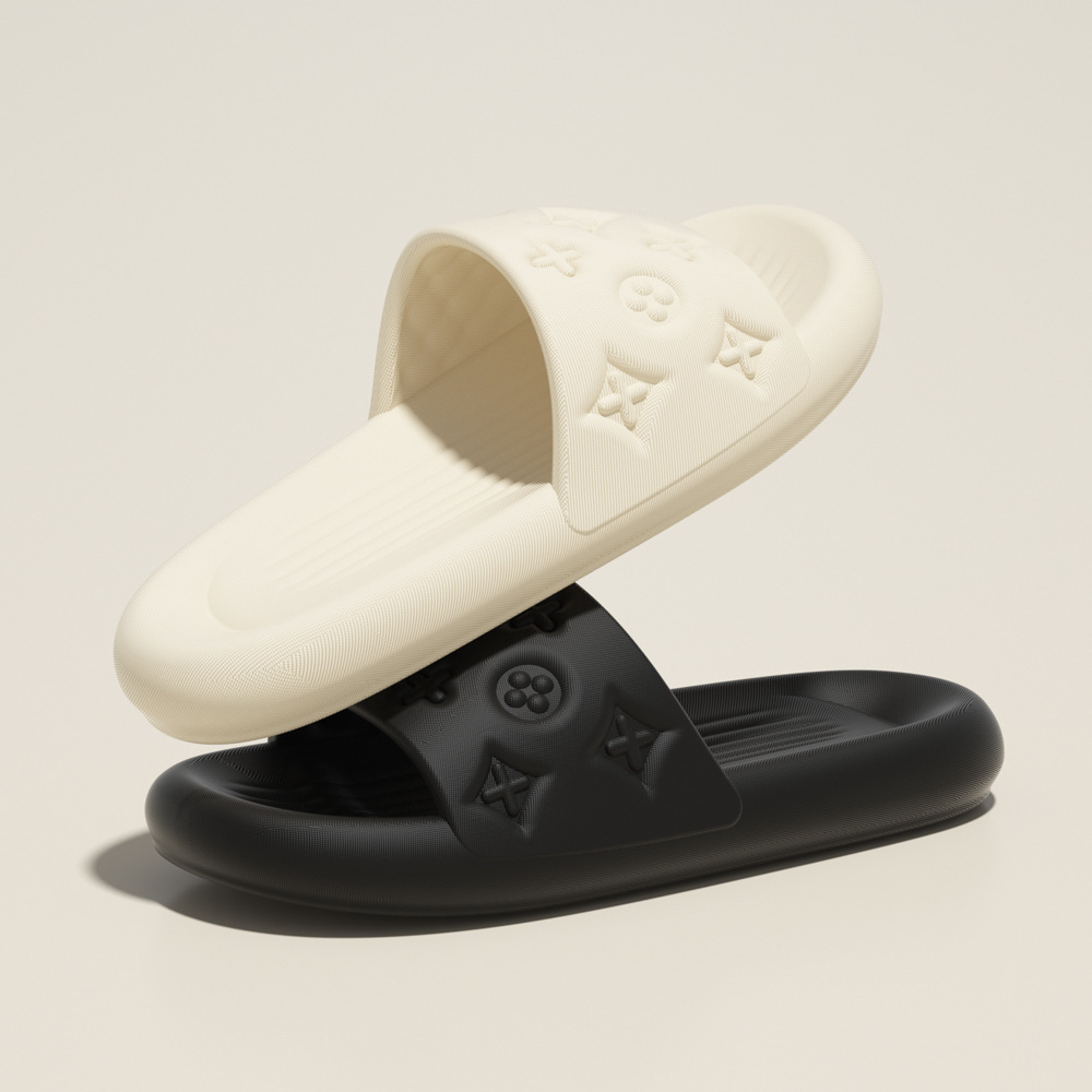 2026 Fashion Luxury Summer Anti-Slip Silent Flat Slippers for Men, New Soft Sole EVA Outdoor Slides, Couple Unisex Slippers for Women