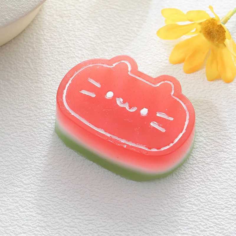 Cute Watermelon Cat Claw Squishy Toy Stress Relief Toy Mochi Taba Squishy Food Toy New Hot Antistress Fidget Toy Pinching Toy H260402