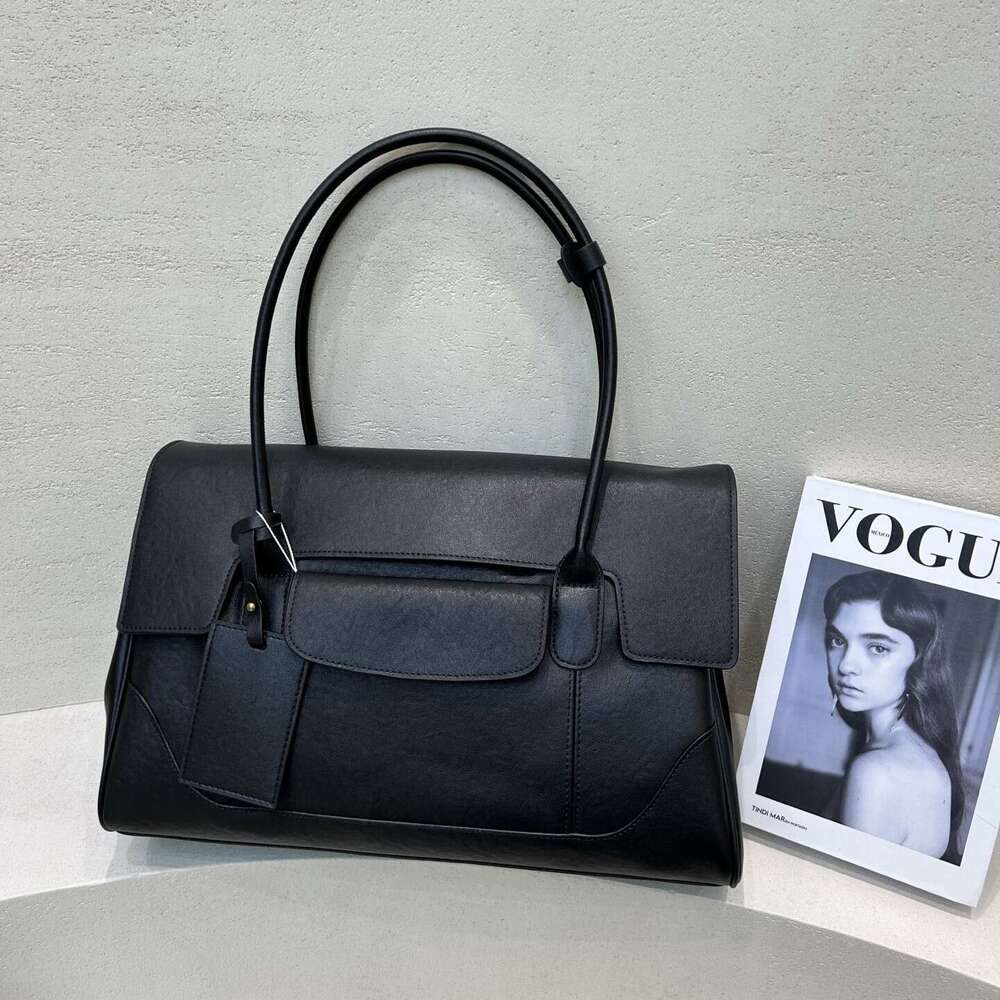 First Layer Vegetable Tanned Cowhide Tote Bag Women Large Capacity Genuine Leather Underarm Bag Luxury Shoulder Bag Ladies Handbag Hot Sale SENYY