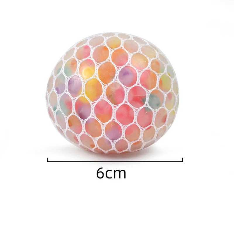 Rainbow Sensory Stress Relief Ball Squishy 3D Fidget Toys for Adults Kids Anti-Anxiety Silent Non-Toxic Toy for Office Classroom H260402