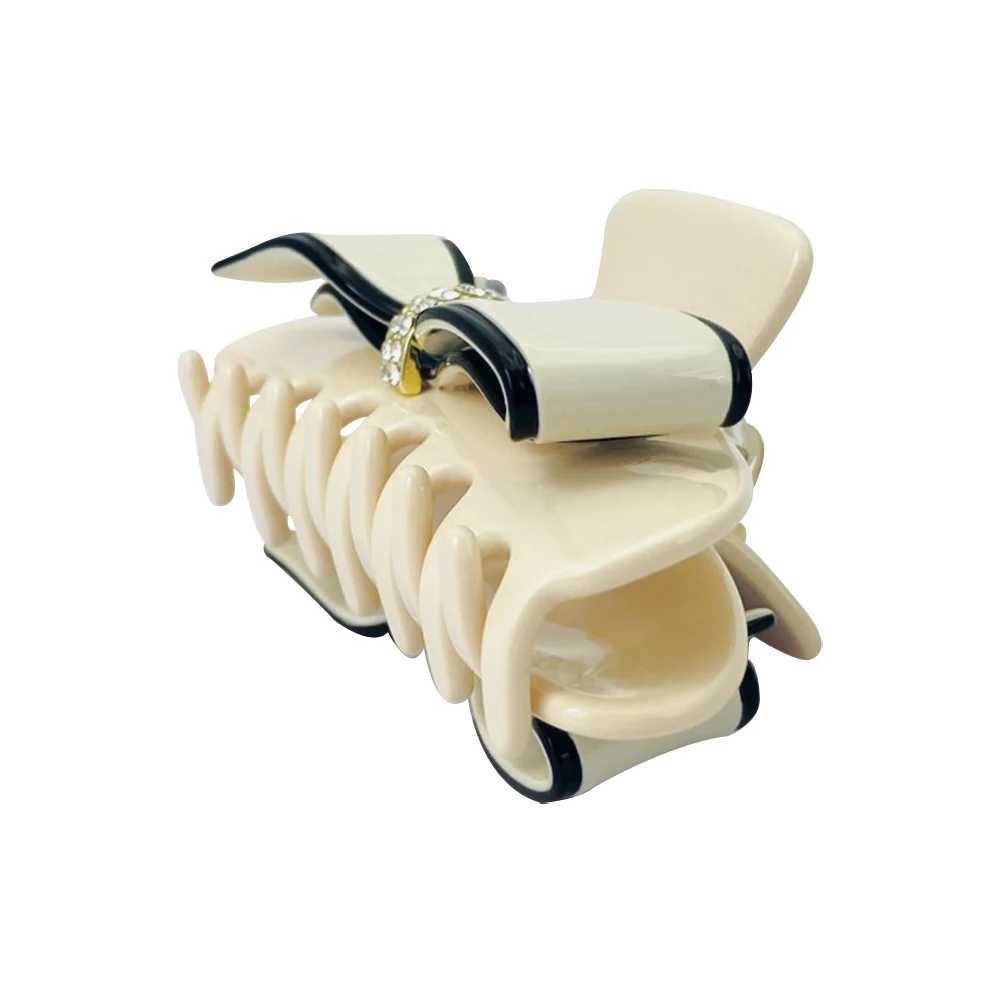 eManco Two Color Hair Clip Radiant Diamonds Grab Clip Safety Acetate Plate Niche Brand Easy To Fix Hair Styles H260402