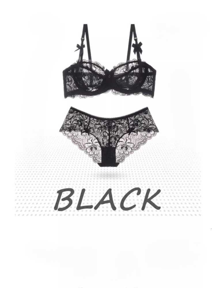 MOYISU Summer Lingerie Set Sheer French Lace Minimiser Bra Briefs Ultra Thin Womens Underwear Big Bust Tushy Panty Z260402
