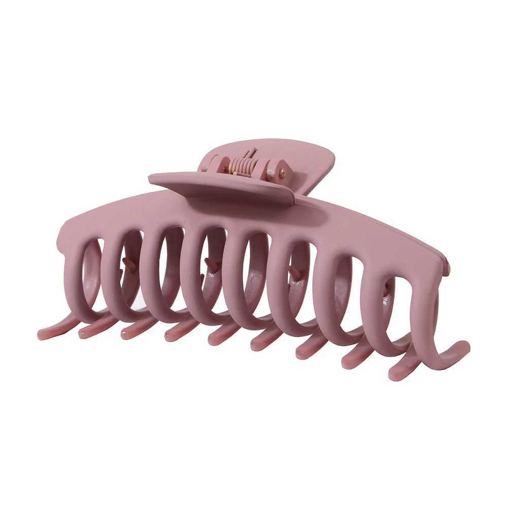 11cm Large Hair Claw Clips for Women Thin Thick Curly Hair Big Matte Banana Clips 90s Strong Hold Jaw Clip Neutral Colors H260402