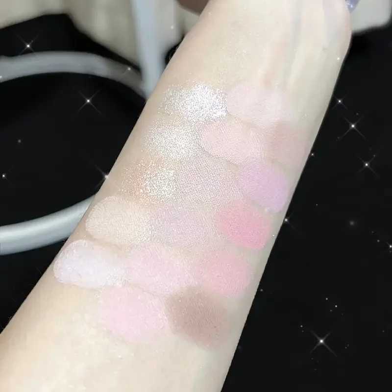 16-color Matte Glimmer Eye Shadow Plate Brown nude Pink tone down saturated daily makeup Charming makeup Korean style H260402