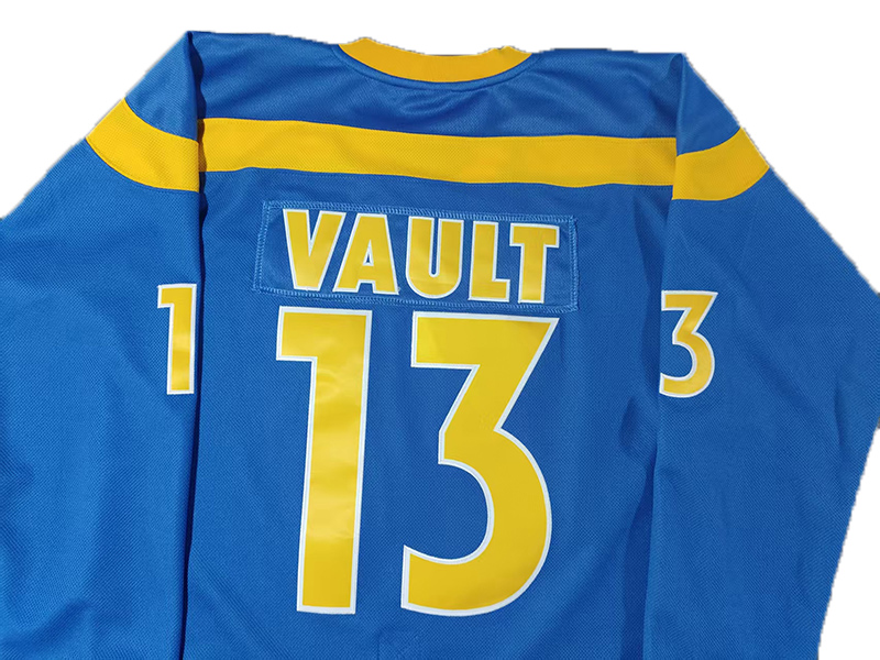 Mens Fallout Vault Boy Printed Hockey Jersey Shirt LN - V-Neck, Embroidered Letter & Number Design, Polyester, Machine Washable - Perfect for Sports &