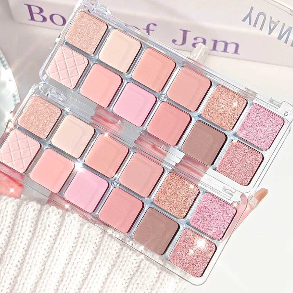12 Colors Matte Pearl Eyeshadow Palette Christmas Waterproof Long-Lasting Multi-Look Blush ContourAll Skin TypesUnisex H260402