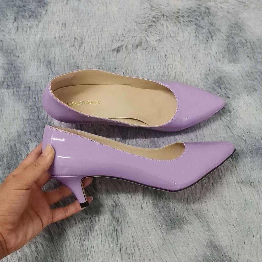 Classic Sexy Pointed Toes 5cm Low Med Kitten High Heels Women Pumps Spring Brand Design Dress Wedding Shoes Big Size 35-42