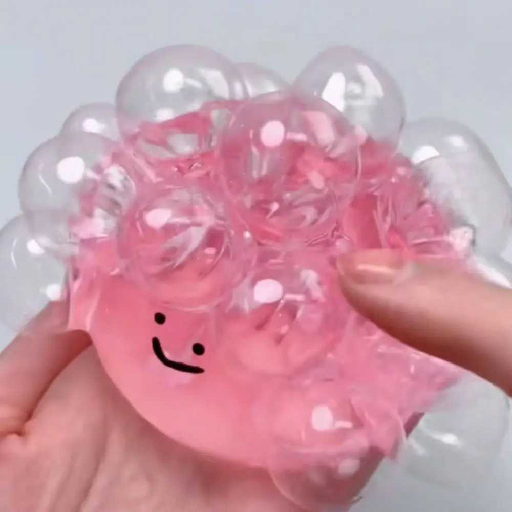 Squeezing Acne TPR Crystal Ball Transparent Simulation Water Ball Pinching Toy Solid Creative Bubble Octopus Pinching Toy H260402