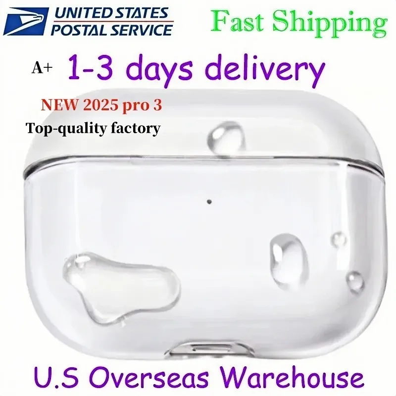 USA Stock for Apple Airpods pro 2 airpods pro 3 airpods 4 Earphones Max Headphones Bluetooth Headphone Accessories Silicone Protective Cover
