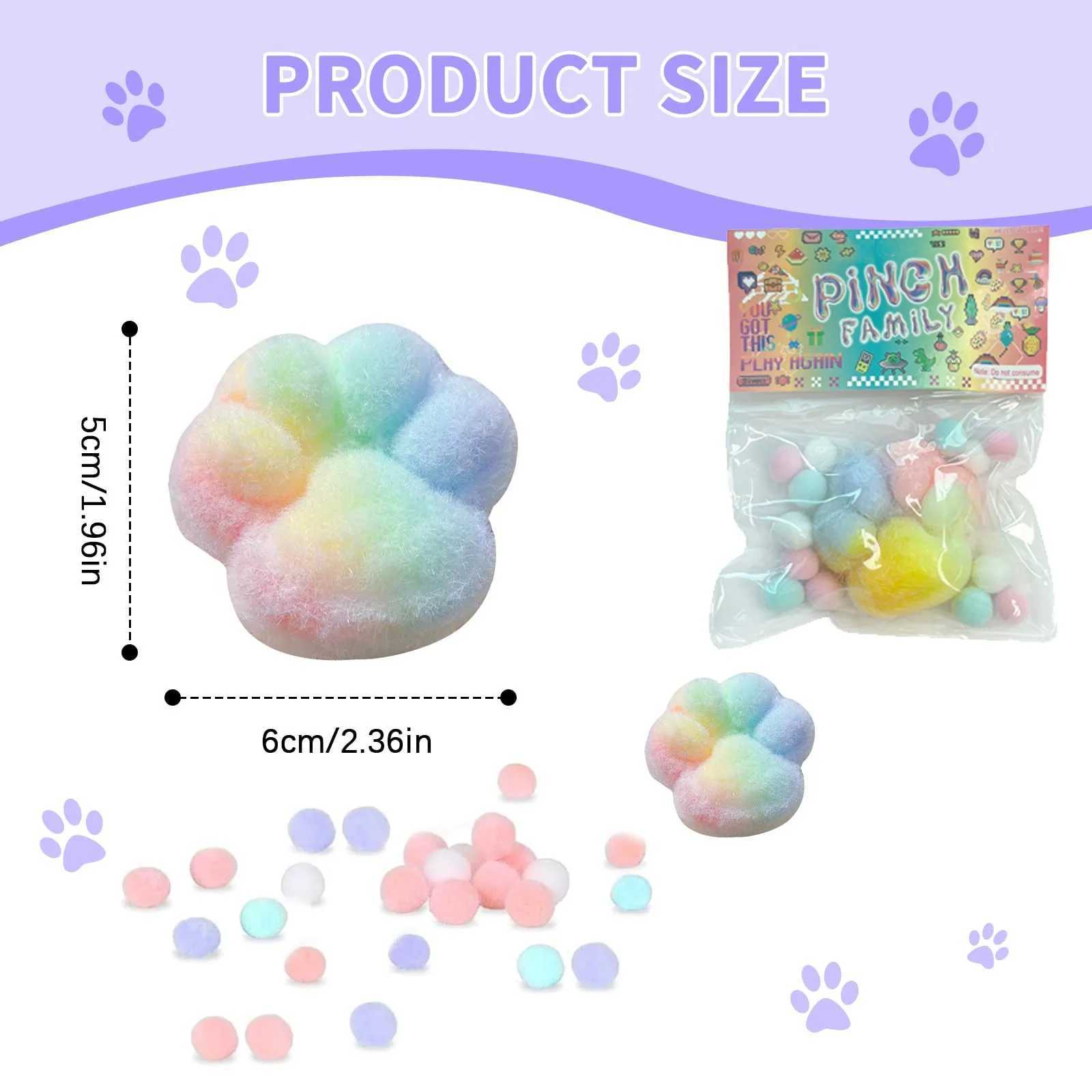 Big Cat Paw Pinch Decompression Toy Squeeze Toy Slow Rebound Stress Relief Cat Claw Toy H260402