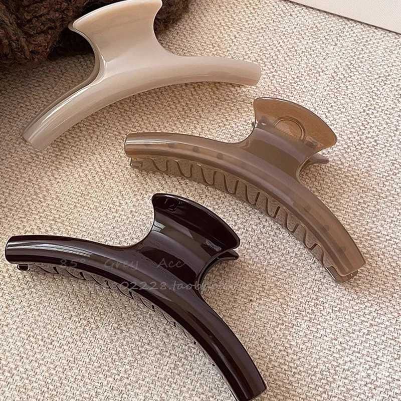 Elegant Solid 591in Large Hair Claw For Women Hair Ornament Long Thick Hair Hold Headband Claw Clip Hair Clip Hair Accessories H260402