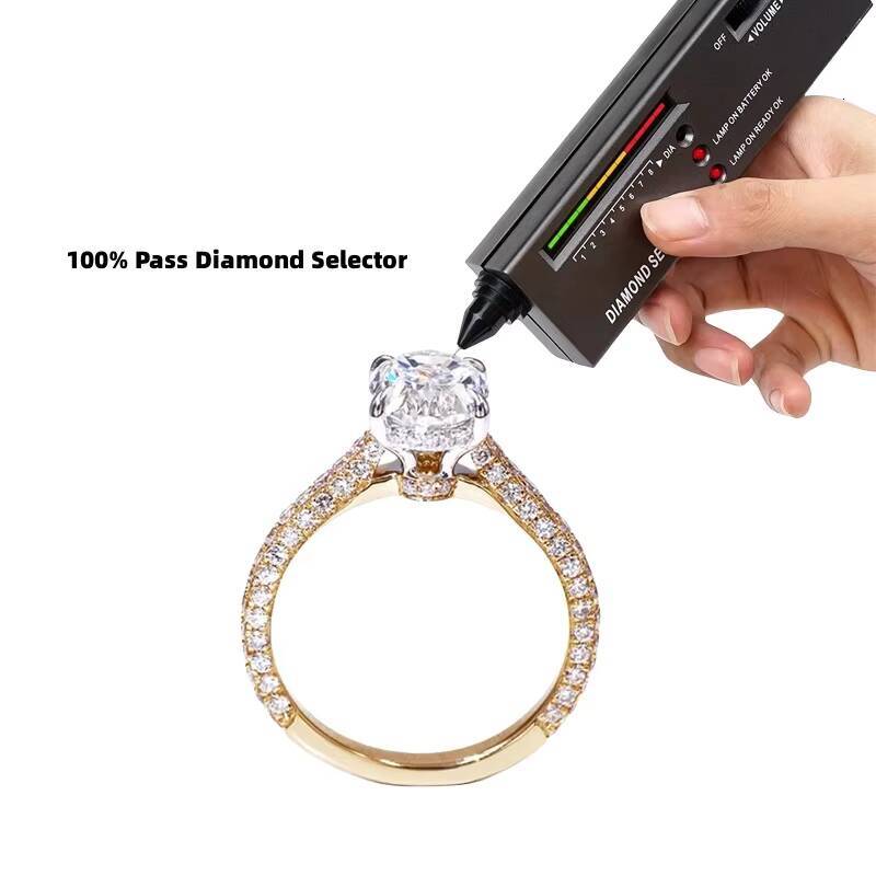 Tianyu Custom Jewelry 1 2 3 4 5 10 Ct Real 14K 18K Oval Lab Created CVD Wedding Solid Gold Lab Grown Diamond Engagement Ring