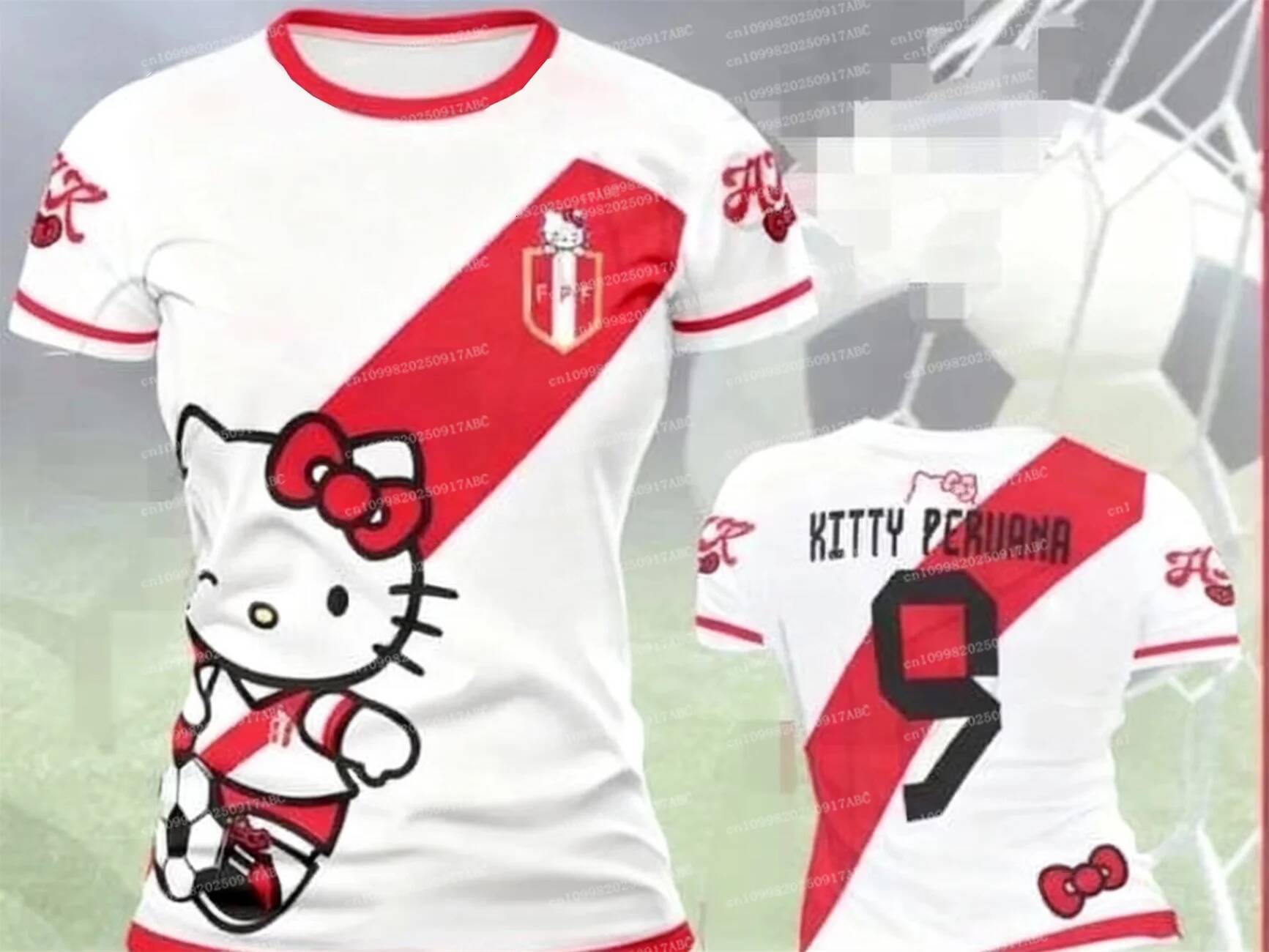 Designer Boys Girl Tshirt Hello Kitty Soccer Jersey Sportswear Girl Clothes Women Sport Shirt Comfort Breathable Tee Women's T-Shirt Luxury Goods