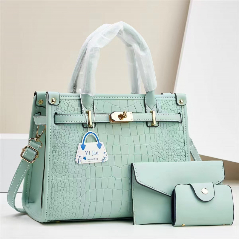 Free shipping Designer bag Women's Versatile Large Capacity Tote Bag with Shoulder Strap - Classic Plaid Design Gentle Trendy white plain