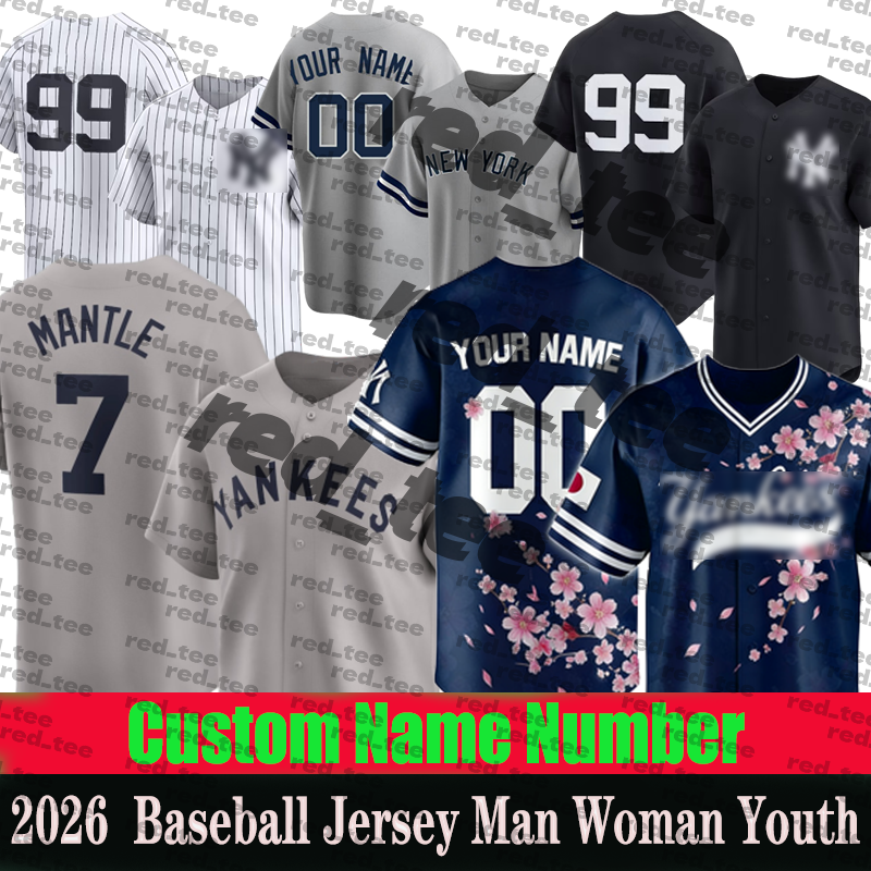 NY Yankees Jerseys #99 Aaron Judge Jersey #13 chisholm Jr Jersey #45 Cole #11 Volpe #48 Rizzo city NATIONAL BASEBALLHALLOF FAME 2026 INDUCTION