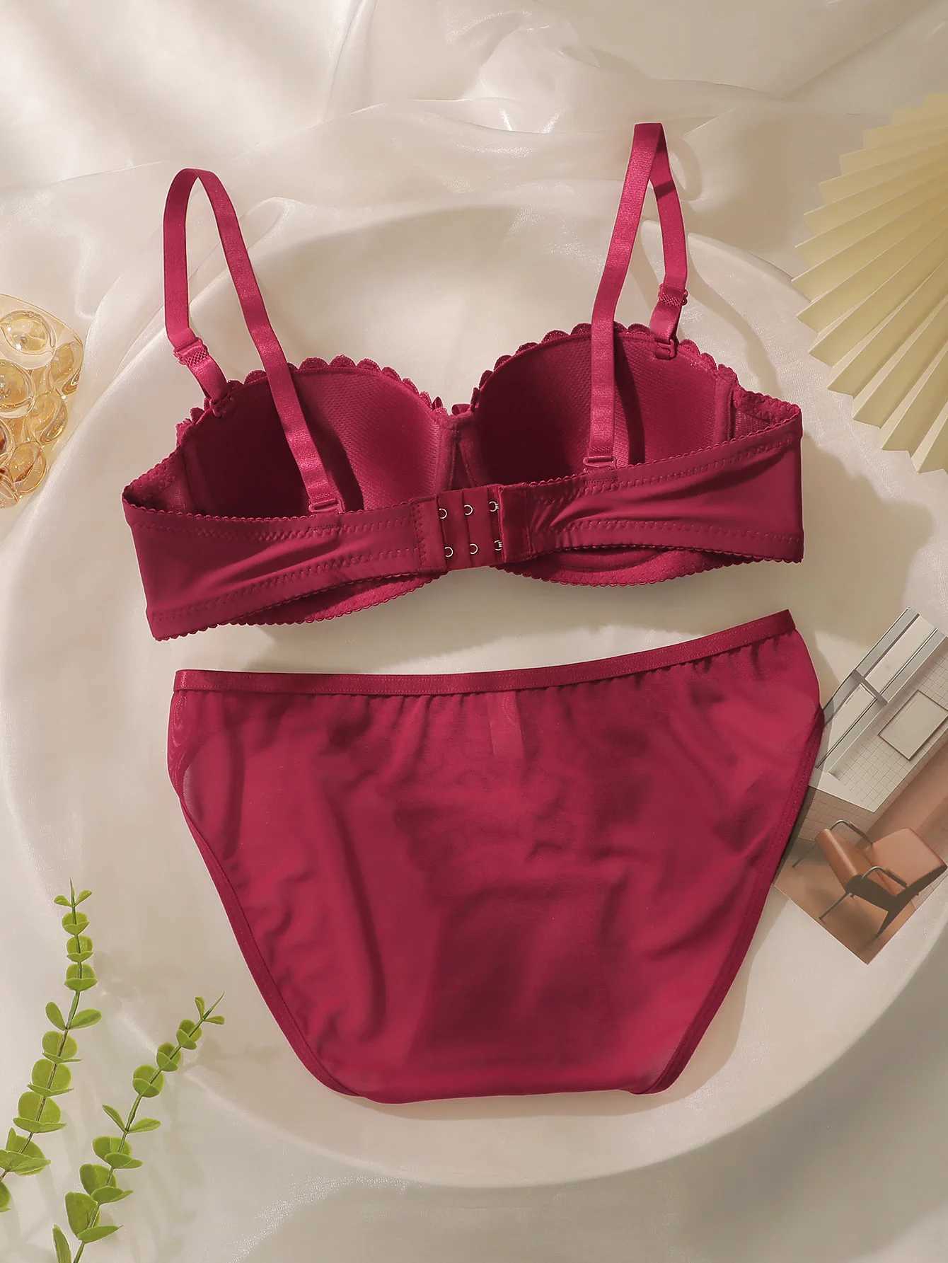 Ladies Bow Lingerie Set Ladies Push-Up Bra With Underwired S-XL Beautiful Lei Bra Ladies Fashion Lingerie Bottoms Z260402