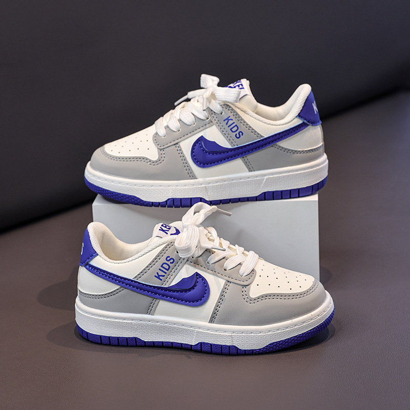 Girls Spring Summer Casual Sneakers Kids Color Block Low Top Skate Shoes Easy Tie Laces for Independent Wear Suitable for School Daily Free Shipping s