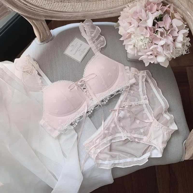 European German Style Lingerie Set Soft Wireless Bralette for Small Breasts Sweet Non Padded Training Bra for Young Girls MOYISU Z260402