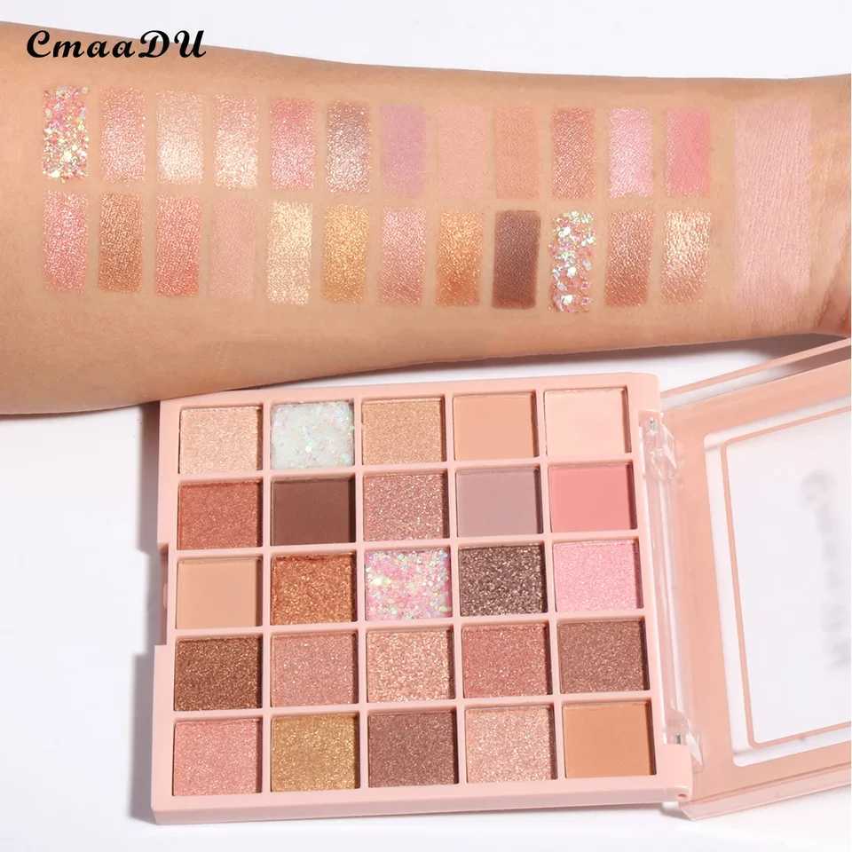 25 Color Matte Pear Eyeshadow Palette Soft Silky Rich Colors Easy Blend Long Lasting Multi Tone Makeup H260402