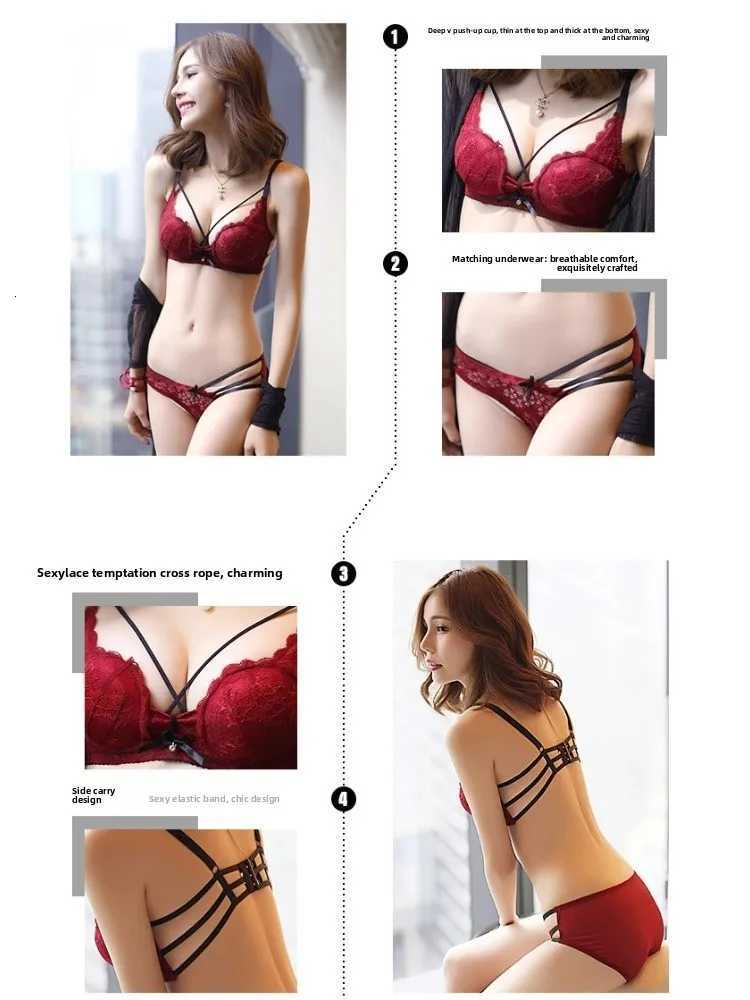 Summer Christmas Lingerie Set Red Lace Bra Lightweight Low Back Support Comfort Bralette Pure Desire AU Sizes MOYISU Tushy Z260402