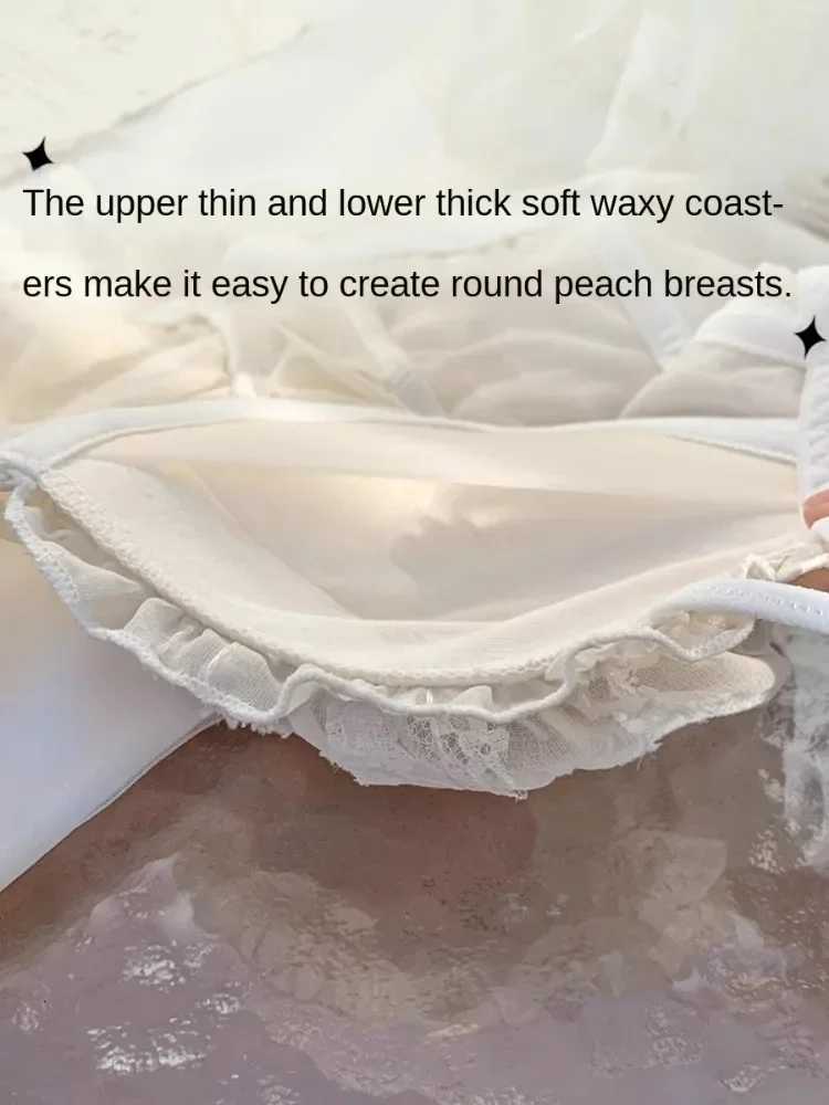 MOYISU Europe America Breasts Luxury Sweet Lace Pure Desire Small Breasts Show Big Push-up Underwear Womens Cross Strap Z260402