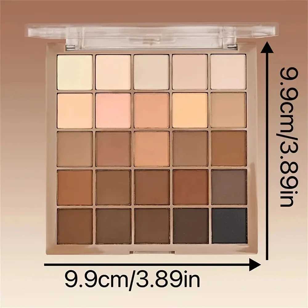 25 Color Eyeshadow Palette Natural Gray Brown Earthy Tone Coffee Chocolate Style Makeup Shadows for Eyes Make Up Women Cosmetics H260402