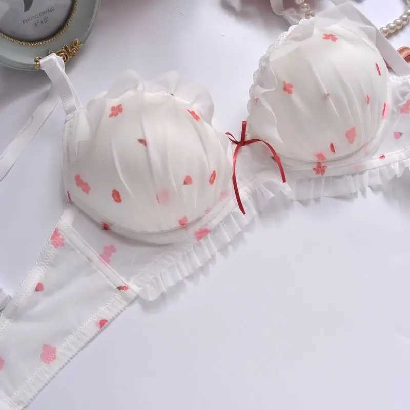Japanese-style Printed Film Cups Without Steel Rings - Fresh Cute and Lingerie and Bras for Young Girls Z260402