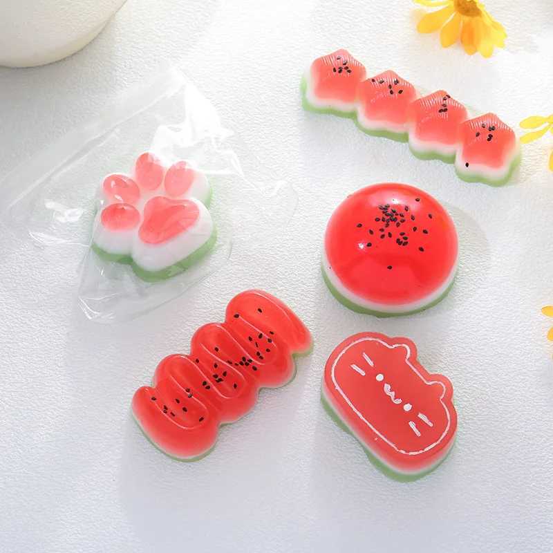 Cute Watermelon Cat Claw Squishy Toy Stress Relief Toy Mochi Taba Squishy Food Toy New Hot Antistress Fidget Toy Pinching Toy H260402
