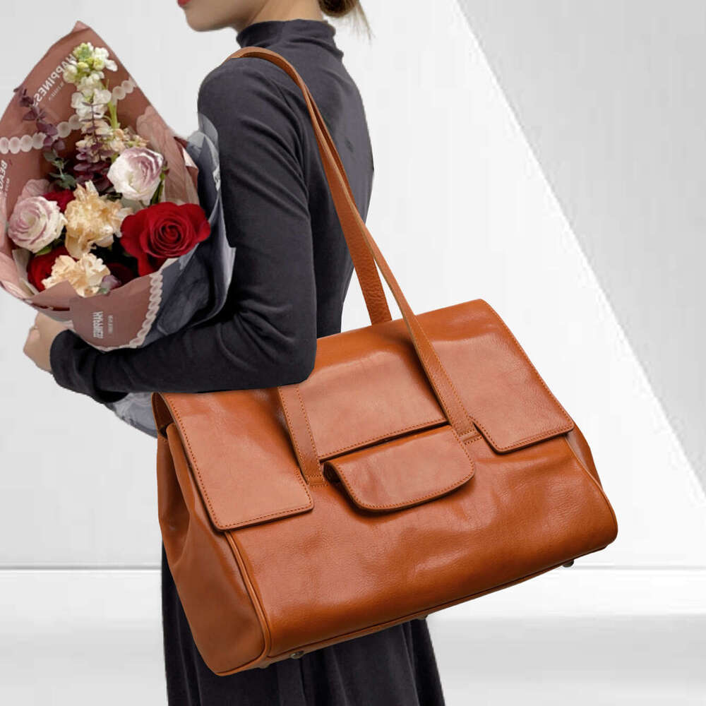 2025 New Genuine Leather Women's Bag, Luxury Brand Factory Direct, Unique Design, Large Capacity Underarm Bag, Versatile Shoulder Bag, Wholesale 