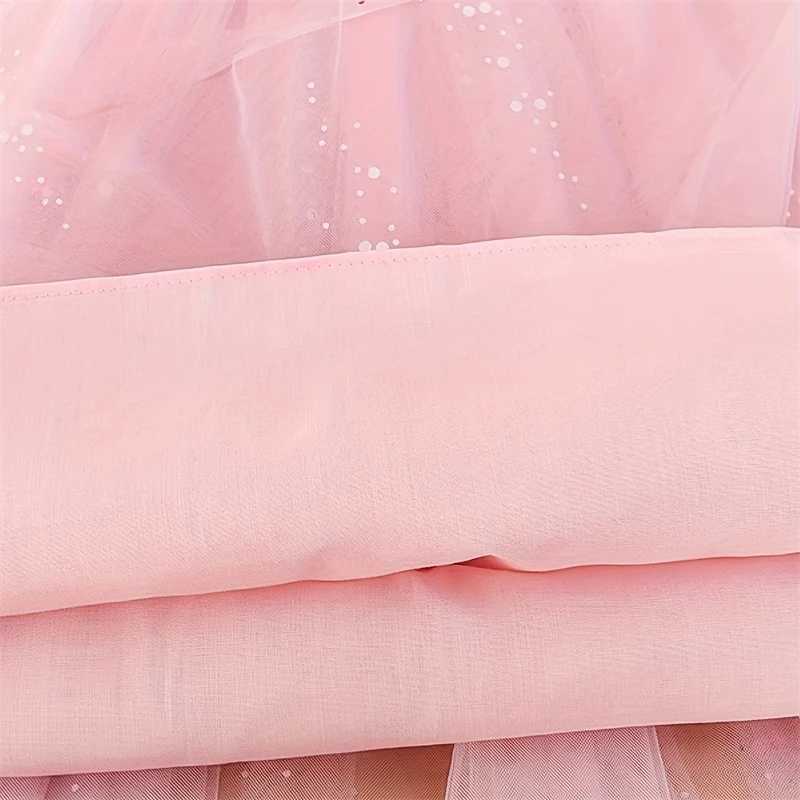Sweet Baby Girl Birthday Party Evening Dress Children Summer Sleeveless Fairy Princess Gauze Dresses Fashion Toddler Kid Costume H260402
