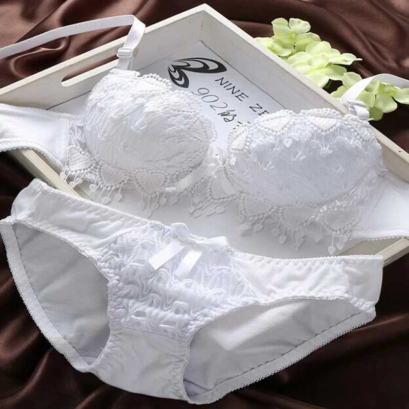 Push Up Bra Set Women Lingerie Underwear Floral Lace Underwear Set Lady Comfortable Thin Cup Brassiere Outfit Z260402