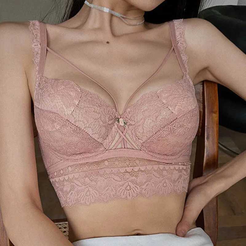 CINOON Top Classic Bandage Bra Set Lingerie Push Up Brassiere Lace Underwear Set Transparent Panties For Women underwear Z260402