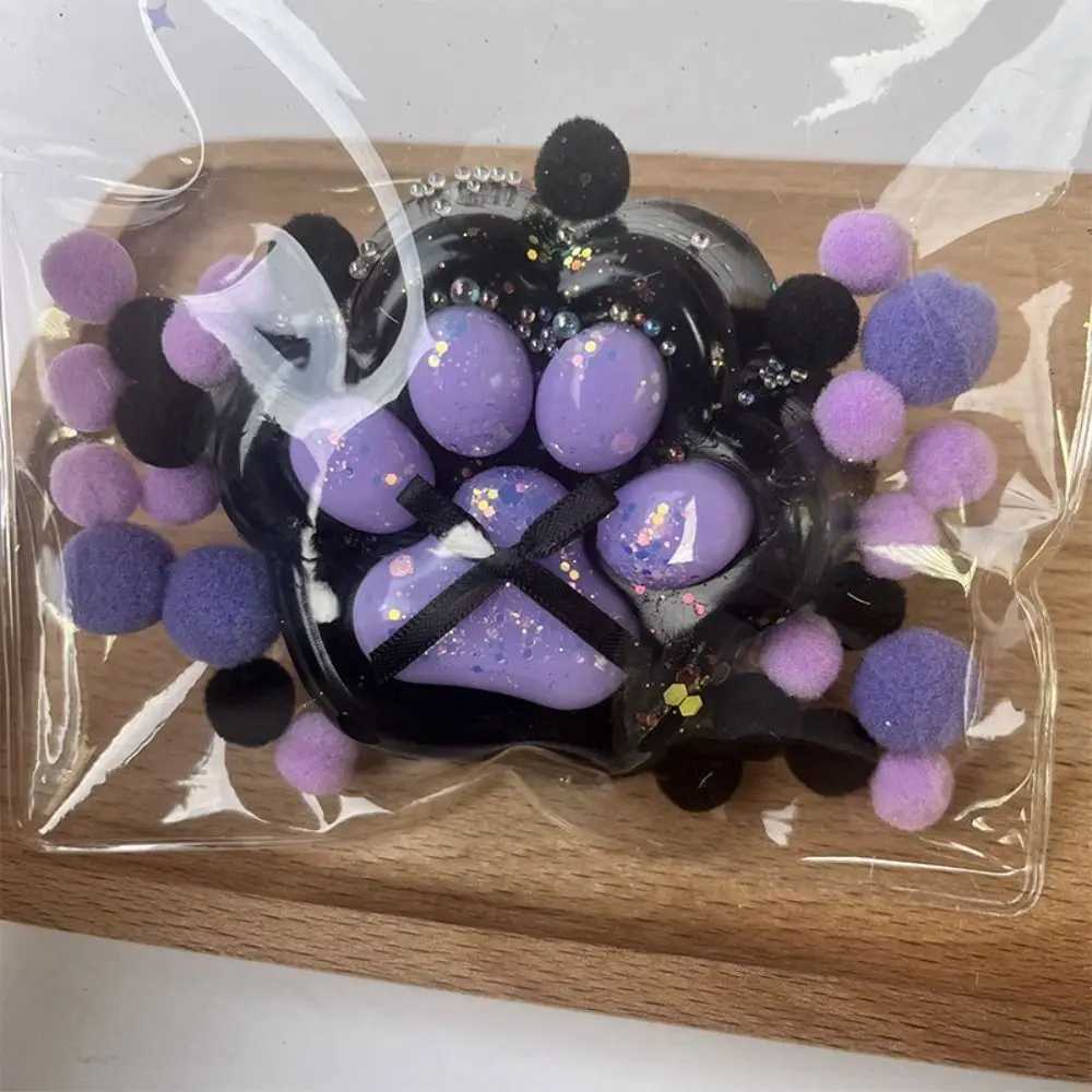 Super Large Cat Paw Squeeze Toy Kneading Transparent Cartoon Fidget Toy Slow Rebound Handmade Cat Paw Pinch Toy Practical Jokes H260402